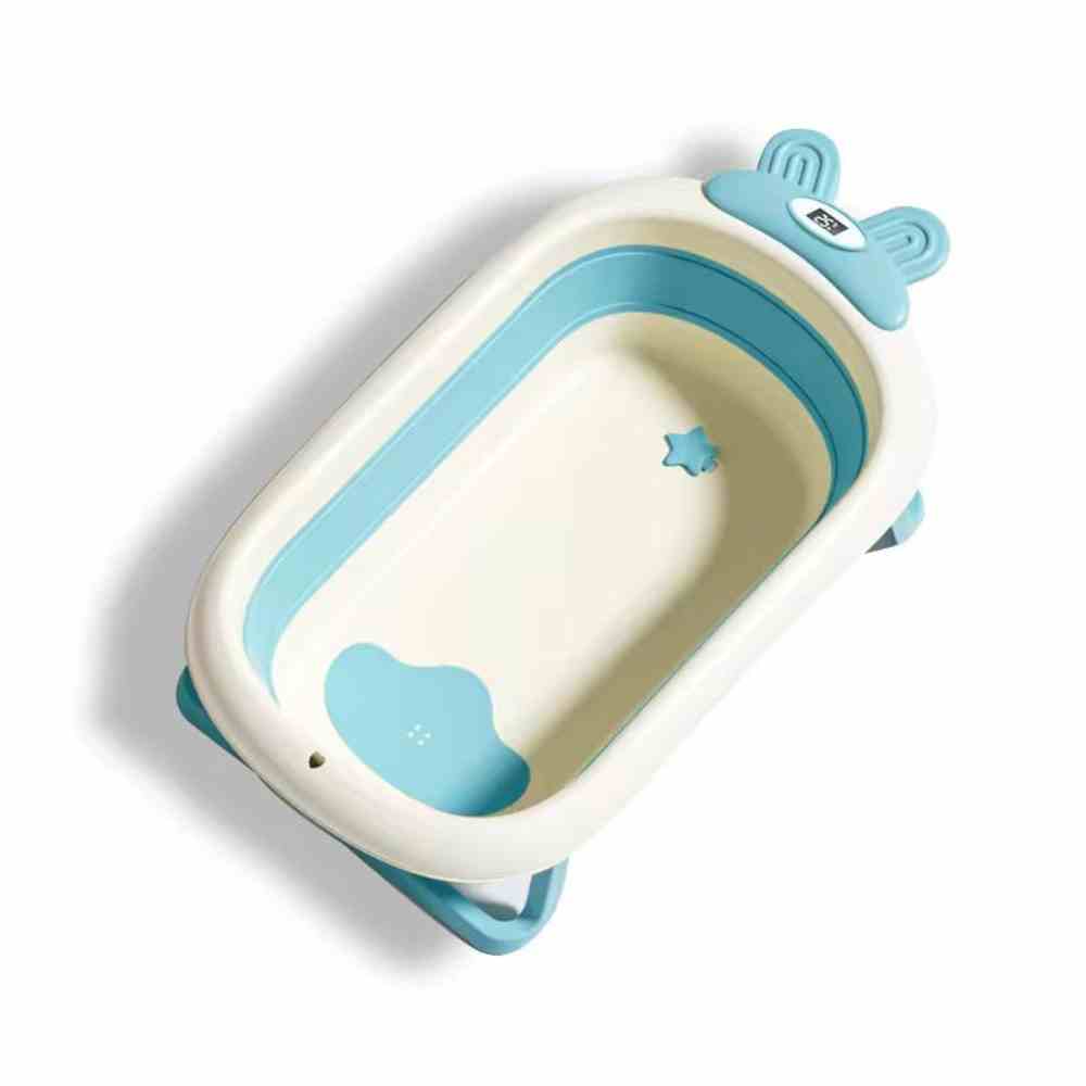 Bañera Bebe👼🏻. Plegable con Cojin y Termometro.🌡 Control de temperatura en tiempo real.