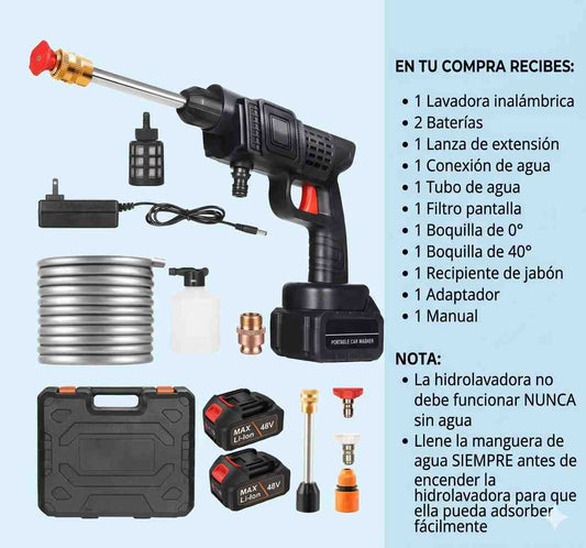 Hidrolavadora portatil. ⭐La usaras donde tu quieras.