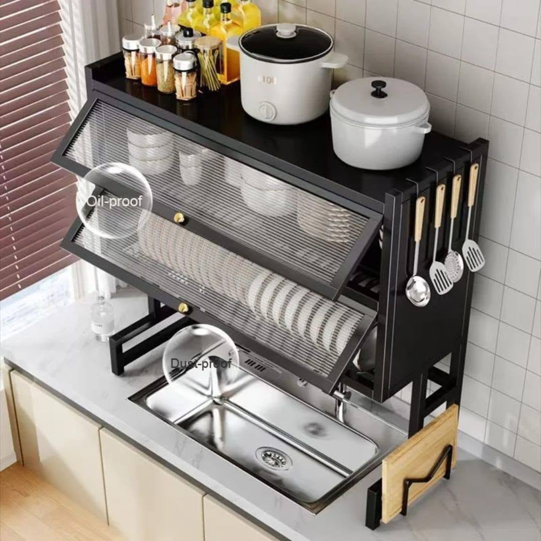 Escurridor de Platos Doble Gabinete.✨ Se ve moderno y elegante.