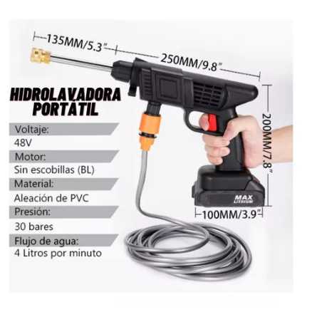 HIDROLAVADORA PORTATIL. ⭐LA USARAS DONDE TU QUIERAS.