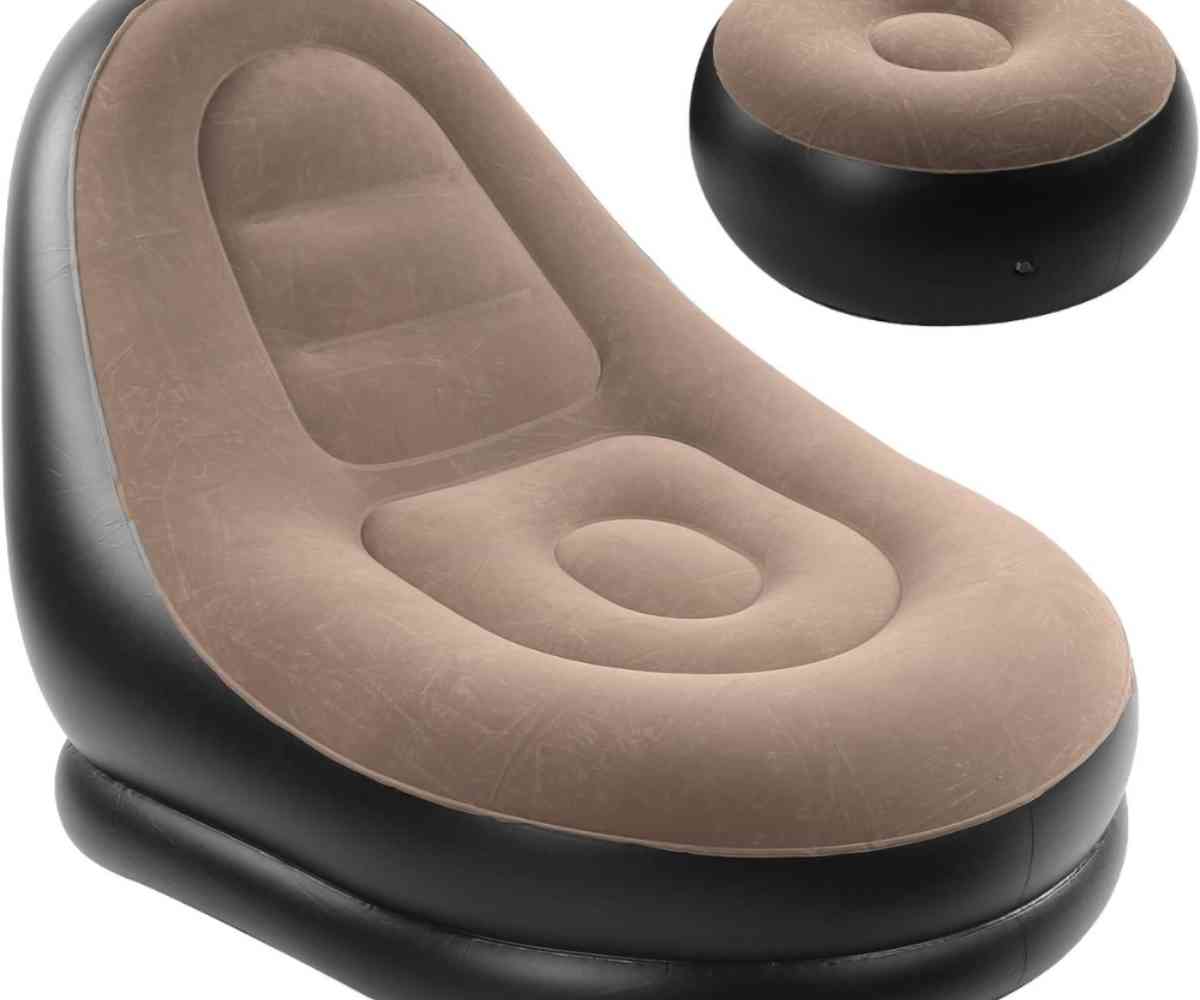 Sofa inflable Premium + Puff .⭐El Sofá Que Va Contigo