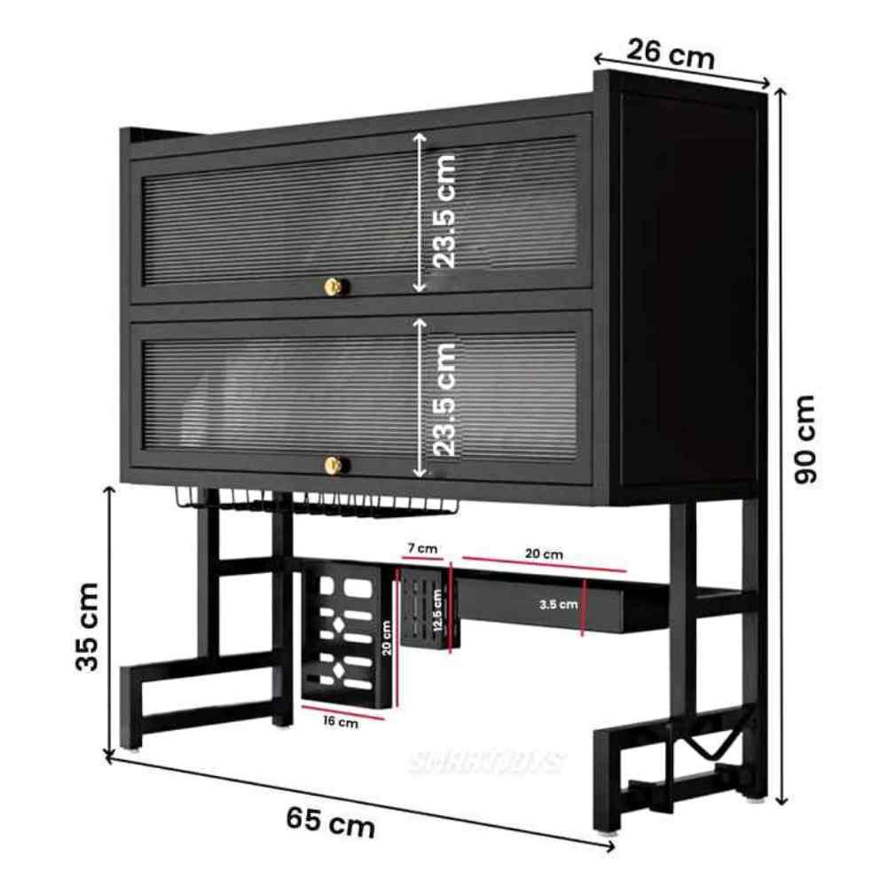 Escurridor de Platos Doble Gabinete.✨ Se ve moderno y elegante.