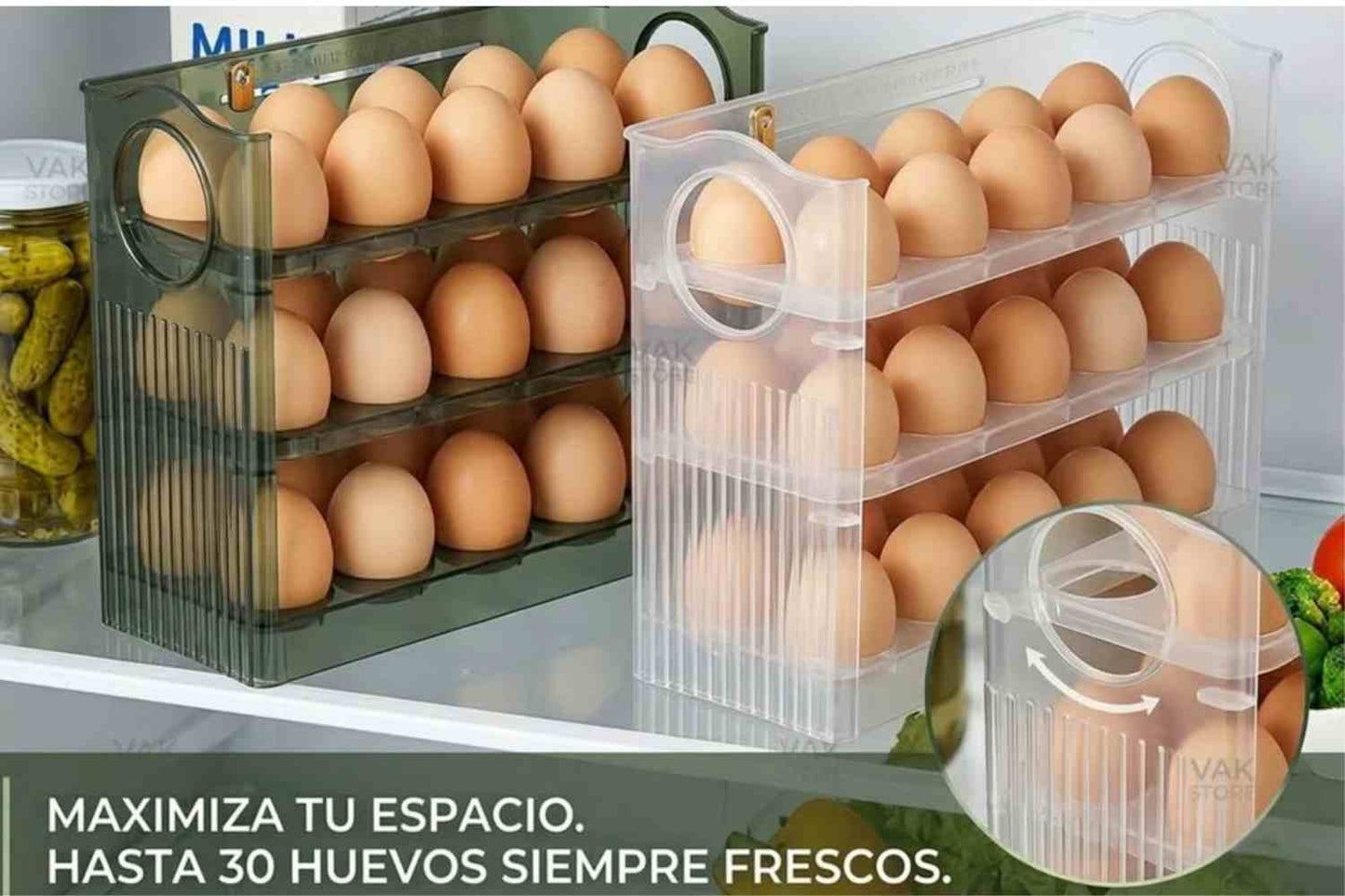 Organizador de huevos.🏠 Cocina más ordenada