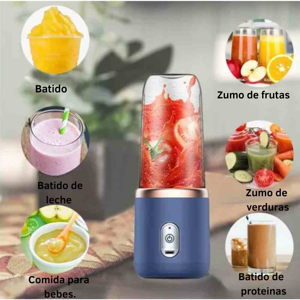 Licuadora Portátil Doble Vaso.🥤 Llévala contigo a cualquier lugar.