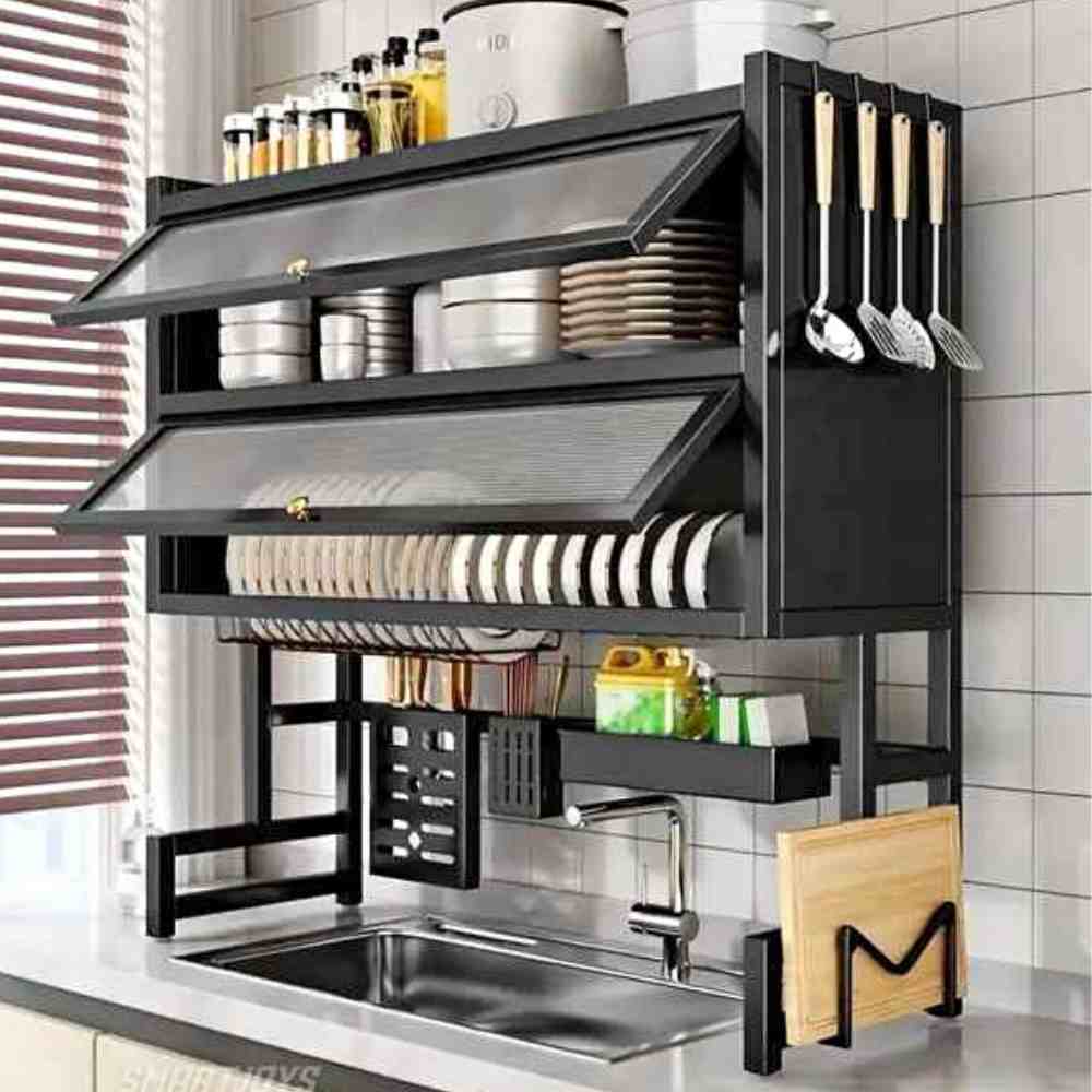Escurridor de Platos Doble Gabinete.✨ Se ve moderno y elegante.