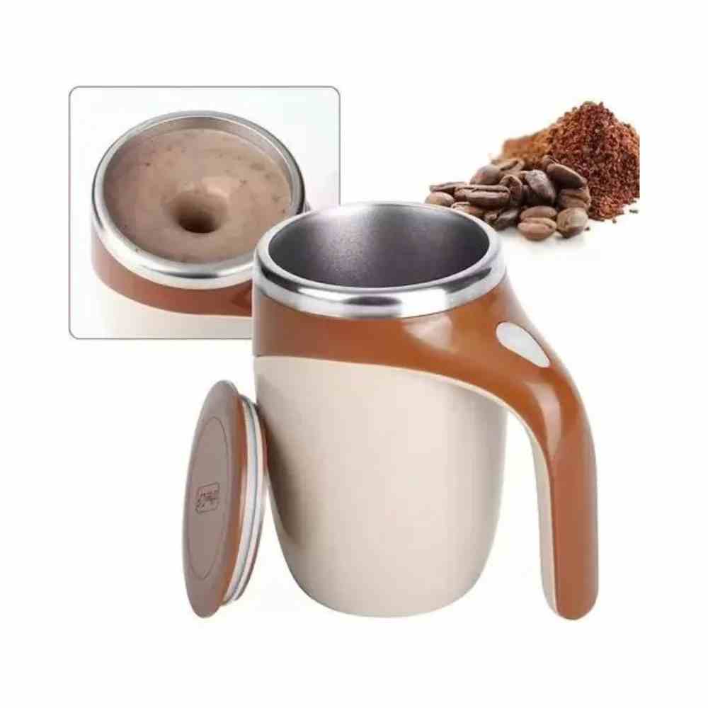 Taza mezcladora automática magnética.⚡ Mezcla rápida y uniforme