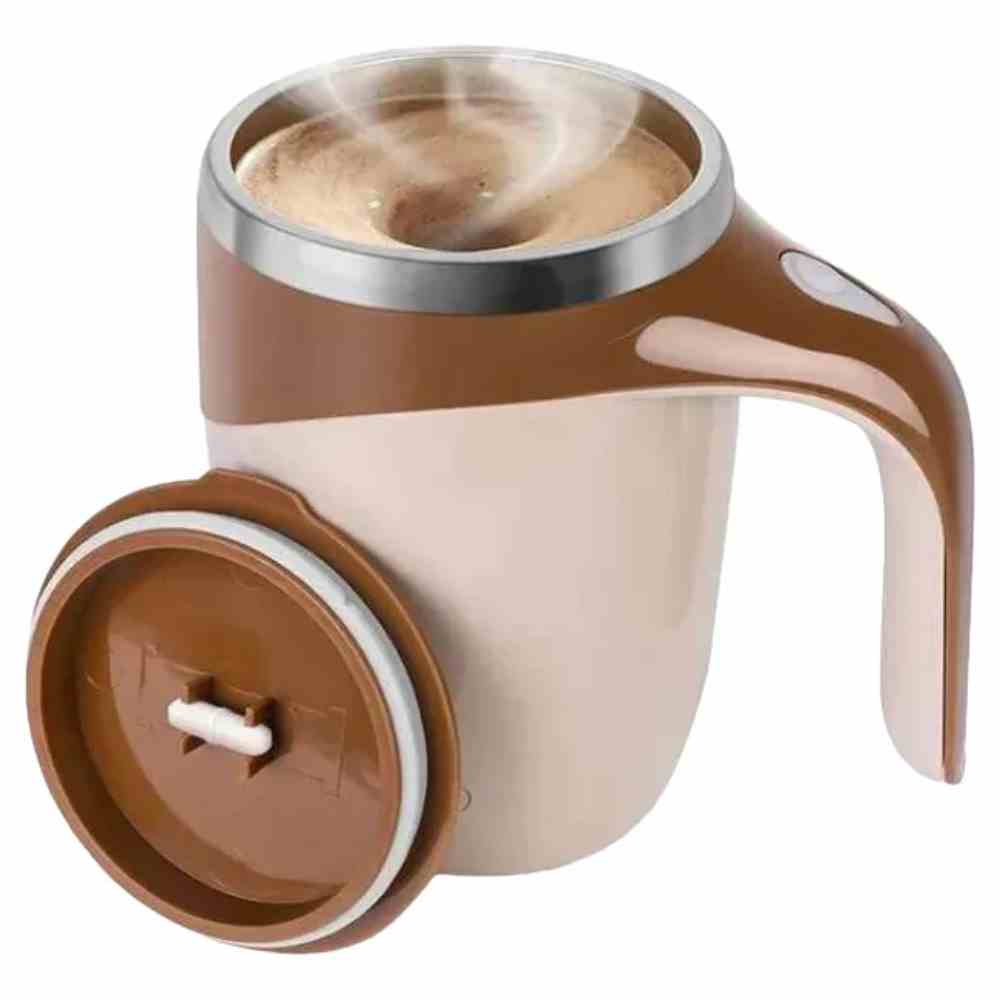 Taza mezcladora automática magnética.⚡ Mezcla rápida y uniforme